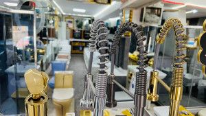 Kitchen faucets, including models similar to the VIGO sterling stainless steel kitchen faucet with Pull-down Sprayer