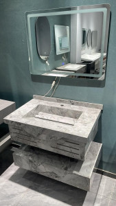 Luuxurious marble sink countertop