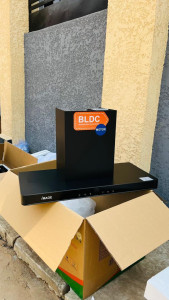 Digital black cooker hood