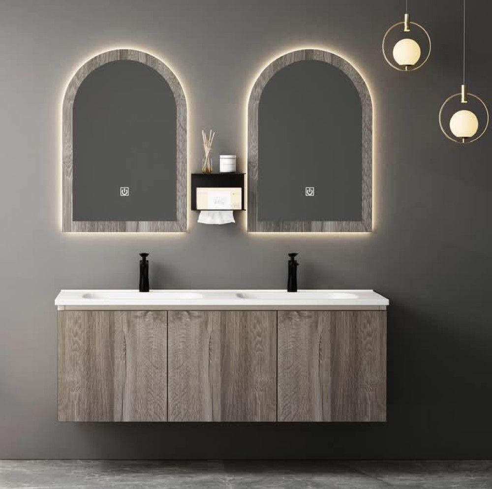 Modern arched bathroom vanity mirrors 