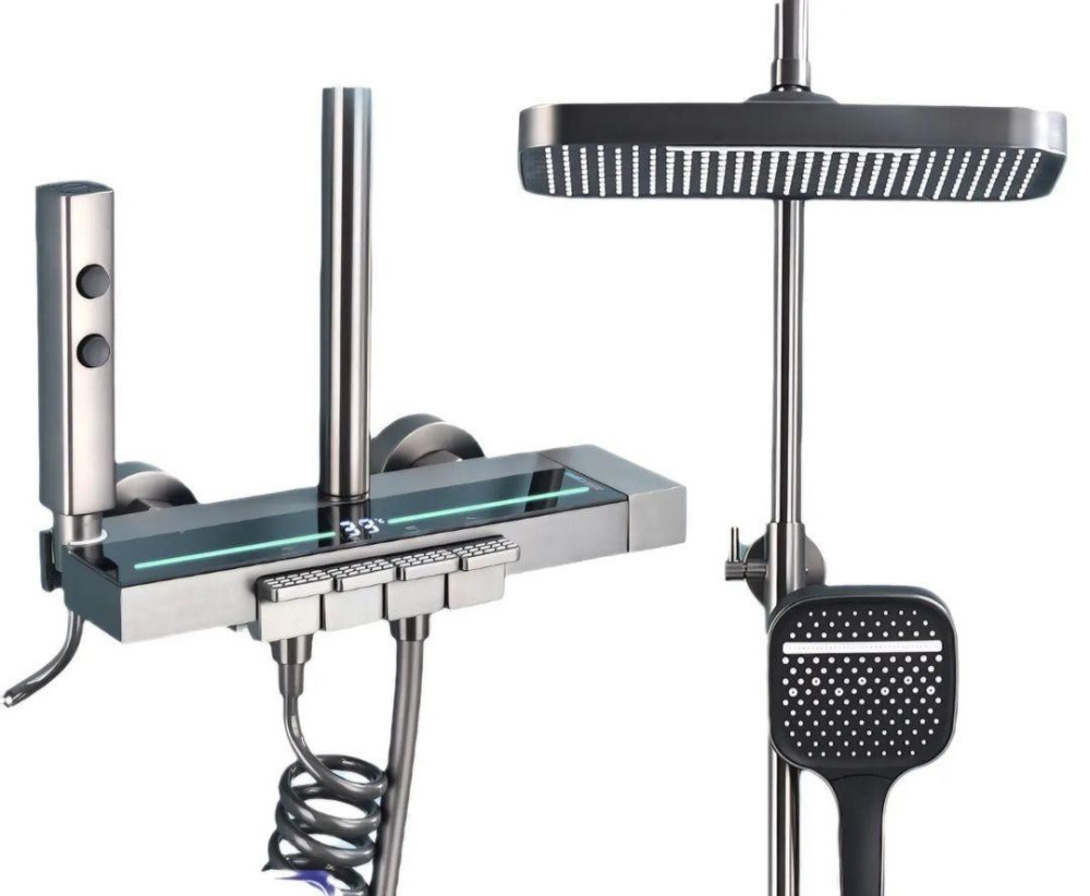 Modern digital thermostatic paino shower syetm 