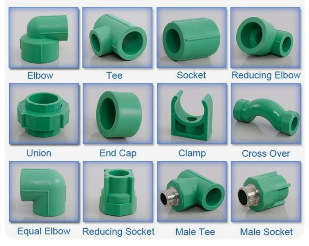 PPR pipe and fittings used in plumbing and piping systems