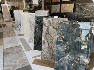 These Galaxy Blue Marble Effect Tiles are Premium Ceramic or porcelain options 