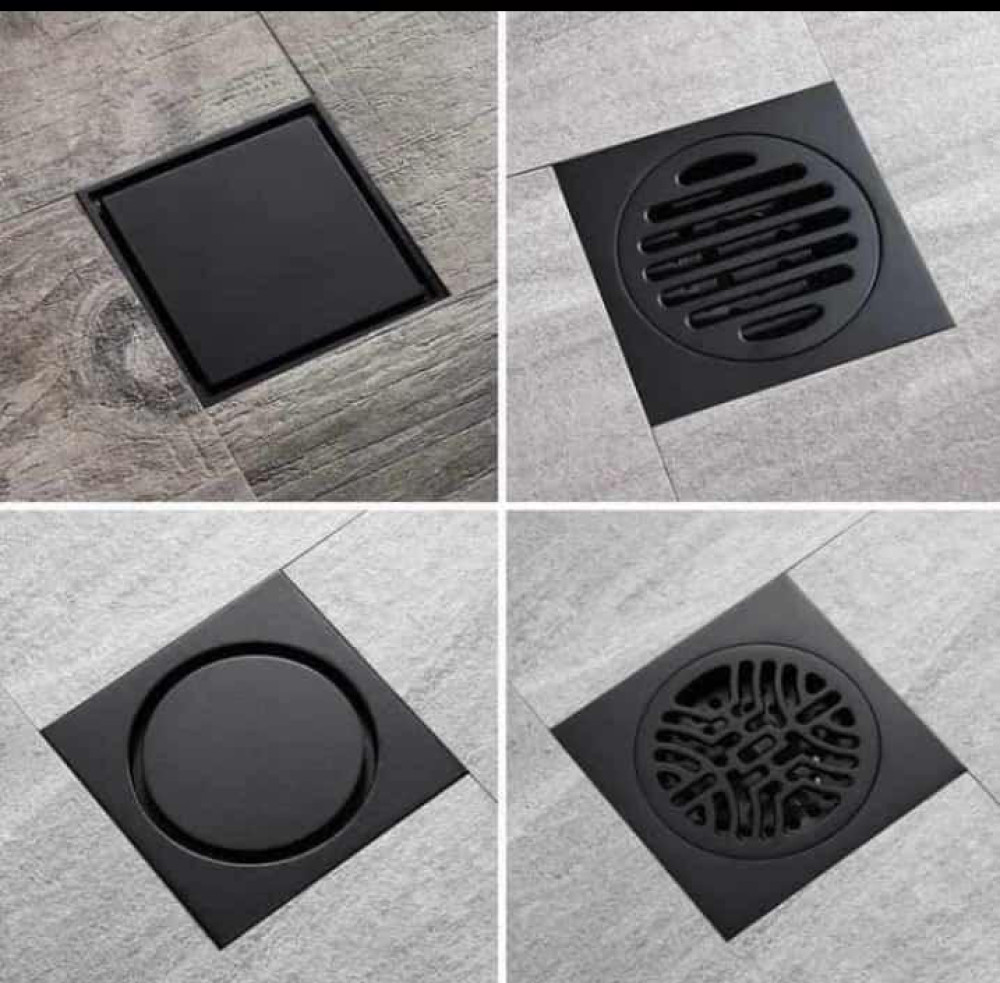 matte black bathroom floor drain are commonly categorized as modern square shower floor waste grates