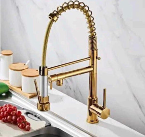 gold Kitchen mixer tap