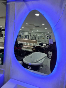 modern bathroom showroom featuring various sanitary wares and fixtures