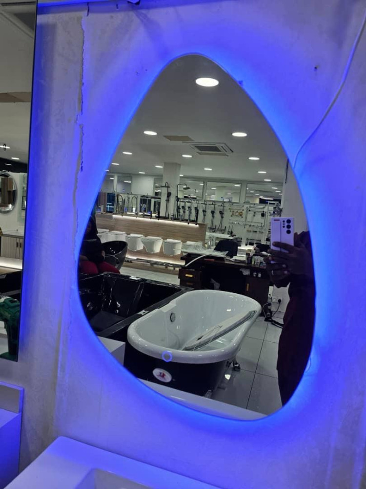 modern bathroom showroom featuring various sanitary wares and fixtures