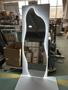 Oval bathroom LED mirror