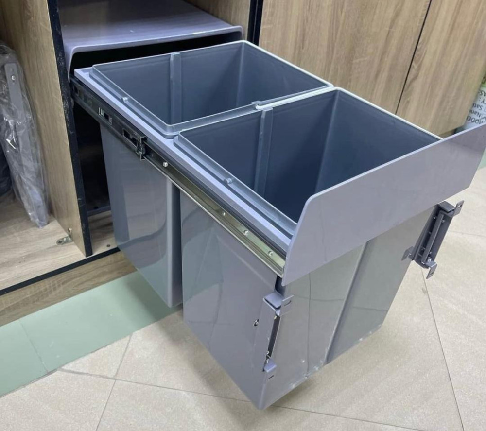 pull-out double Kitchen waste bin 