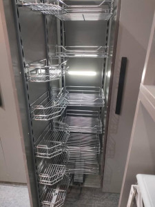 stainless steel tall pantry organizer 