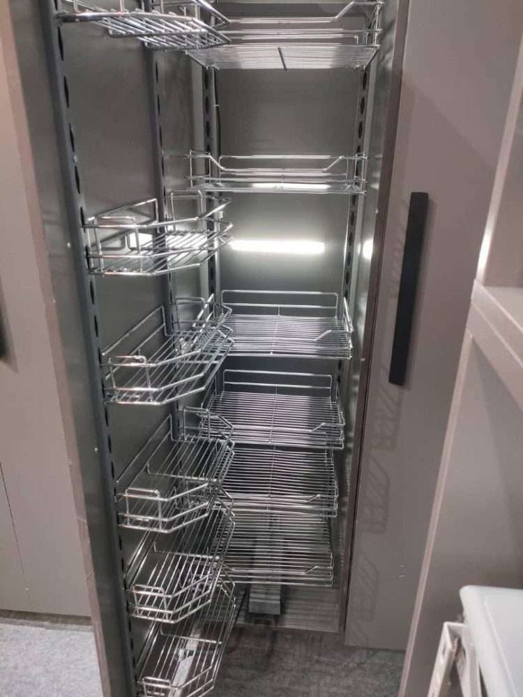 stainless steel tall pantry organizer 