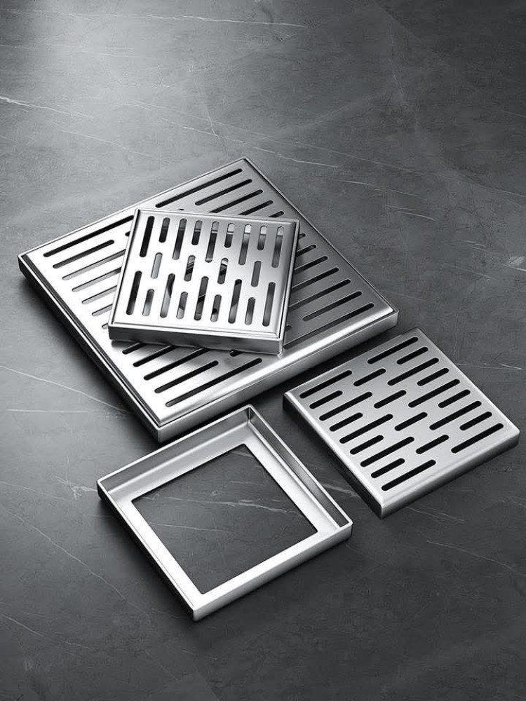 Square floor drain grate