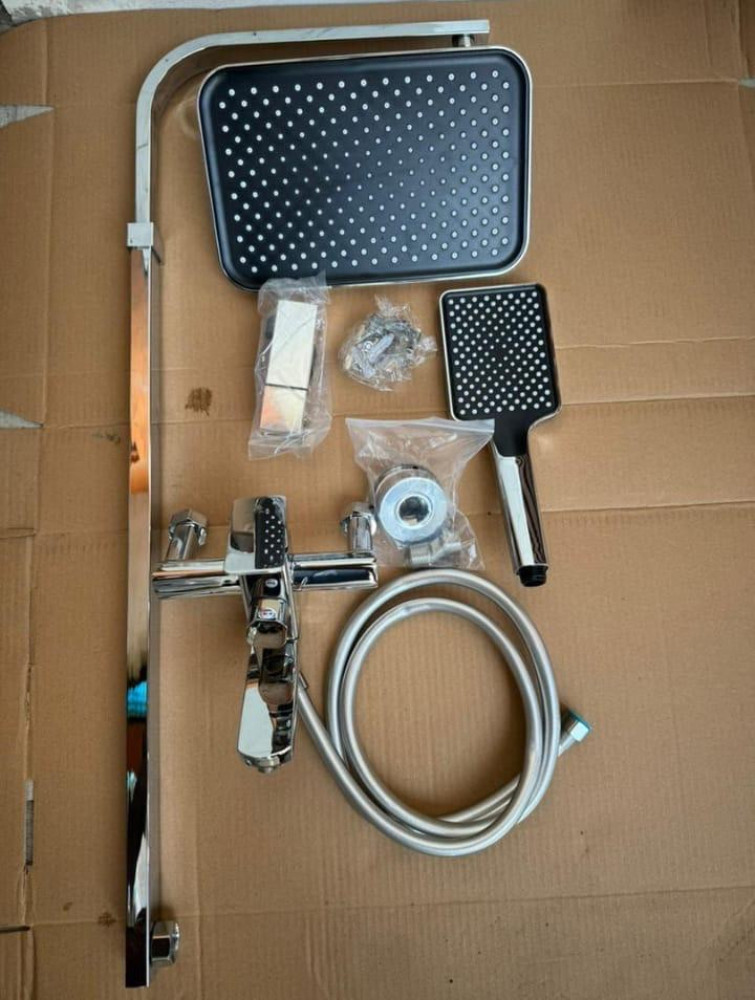 Luxury Stainless stell rain shower mixer set 