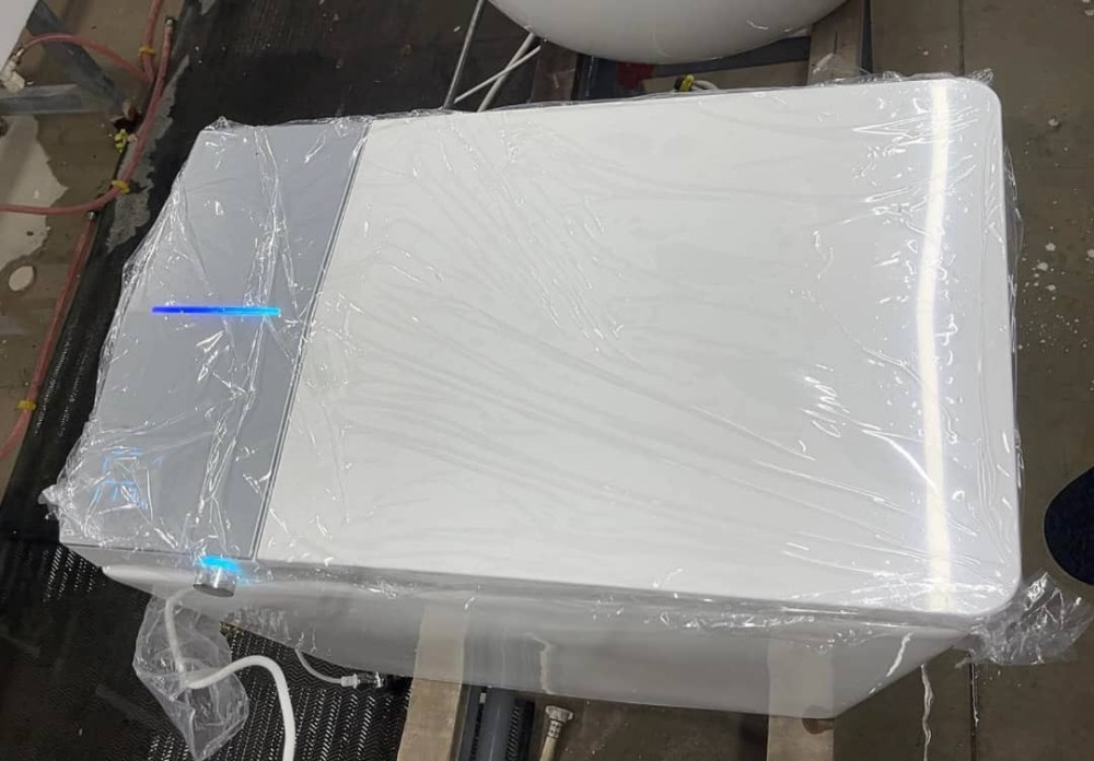 egg-shaped one-piece ceramic toilet 