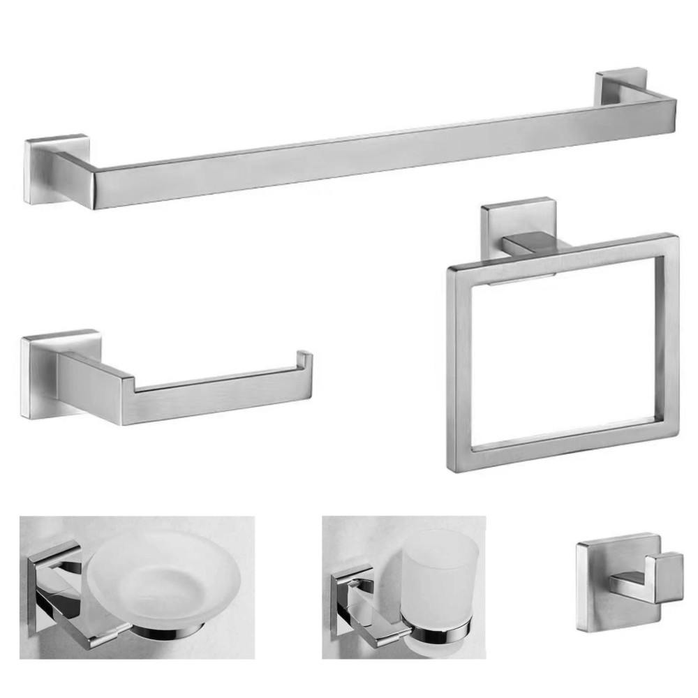 Bwe 5-piece bathroom hardware set