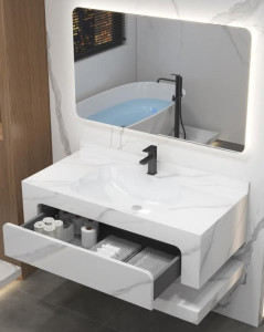 modern wall-mounted bathroom vanity 