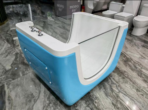 acrylic freestanding aby spabathtub designed for massage and temperature control